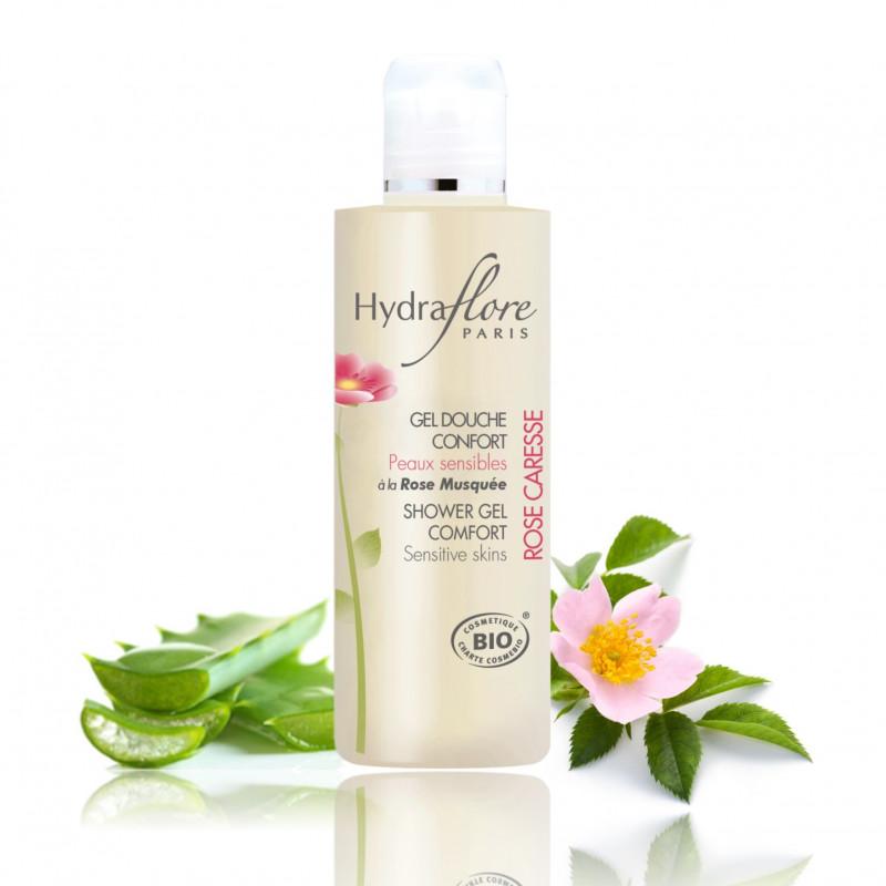 Gel za tusiranje Rose Caresse Hydraflore Bio