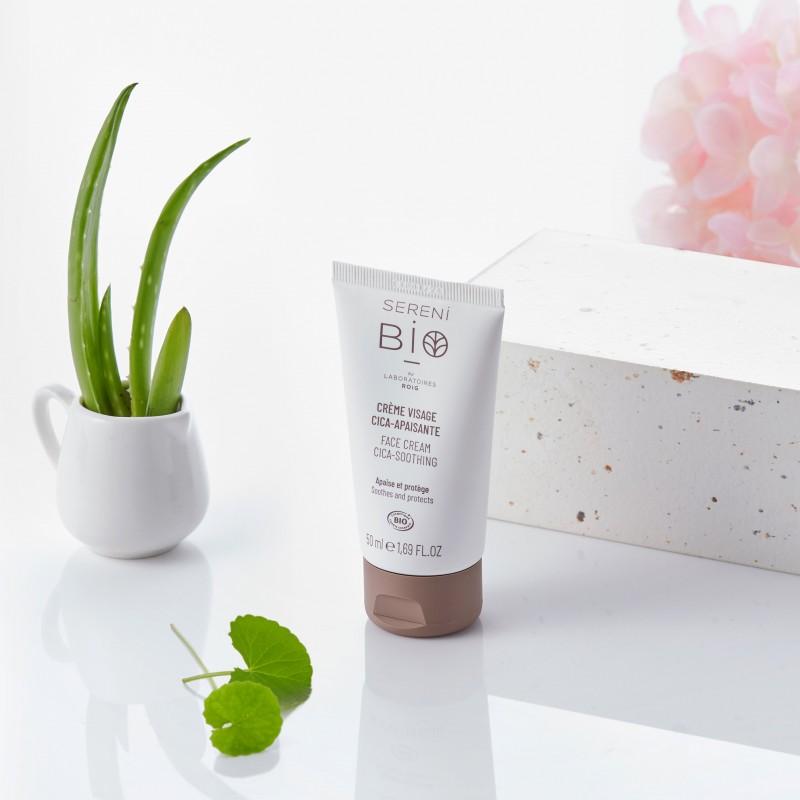 Umirujuca krema za lice Cica Serenibio Bio²3